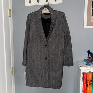 Black & White Stripped Trench
